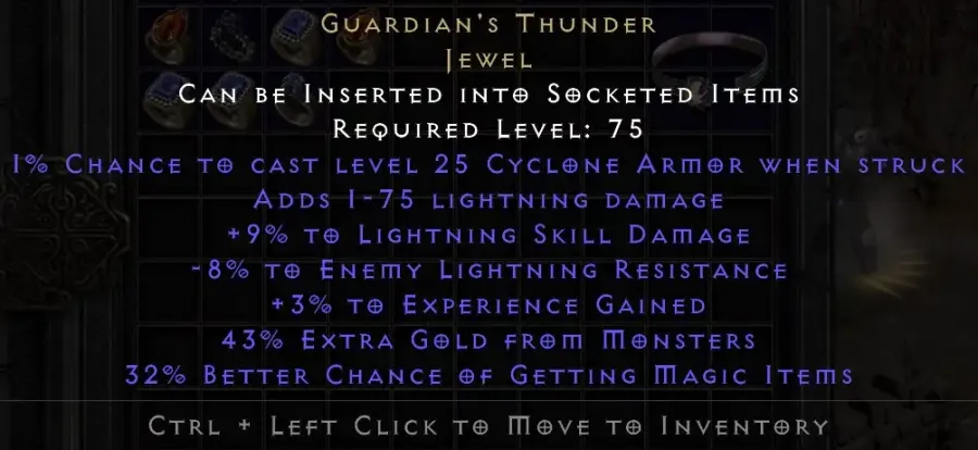 Guardians Thunder 8 Skill 9 Res 3 Exp