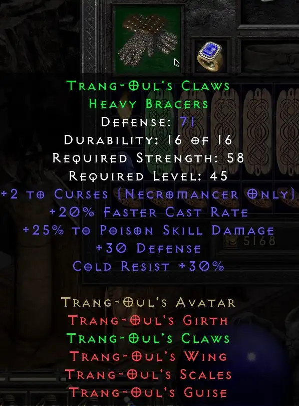 Trang Ouls Claws Heavy Bracers