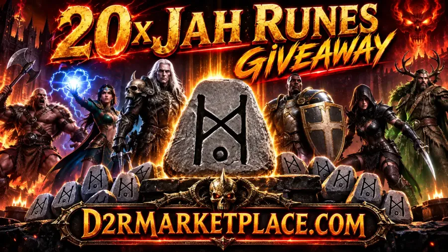 D2rmarketplace Jah Rune Giveaway 2