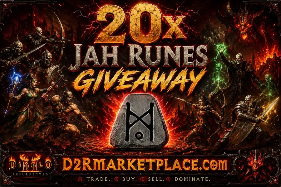 D2rmarketplace Jah Rune Giveaway 1